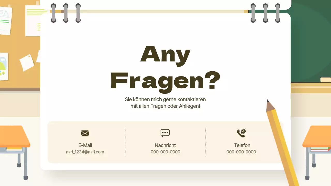 Gelbes und grünes Klassenzimmerkonzept Ethikunterricht