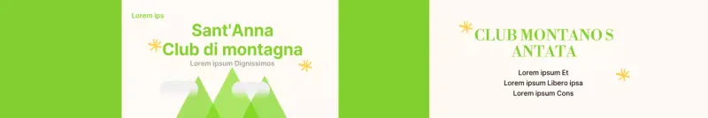 Un club di montagna vivace e giovane, in giallo e chartreuse.