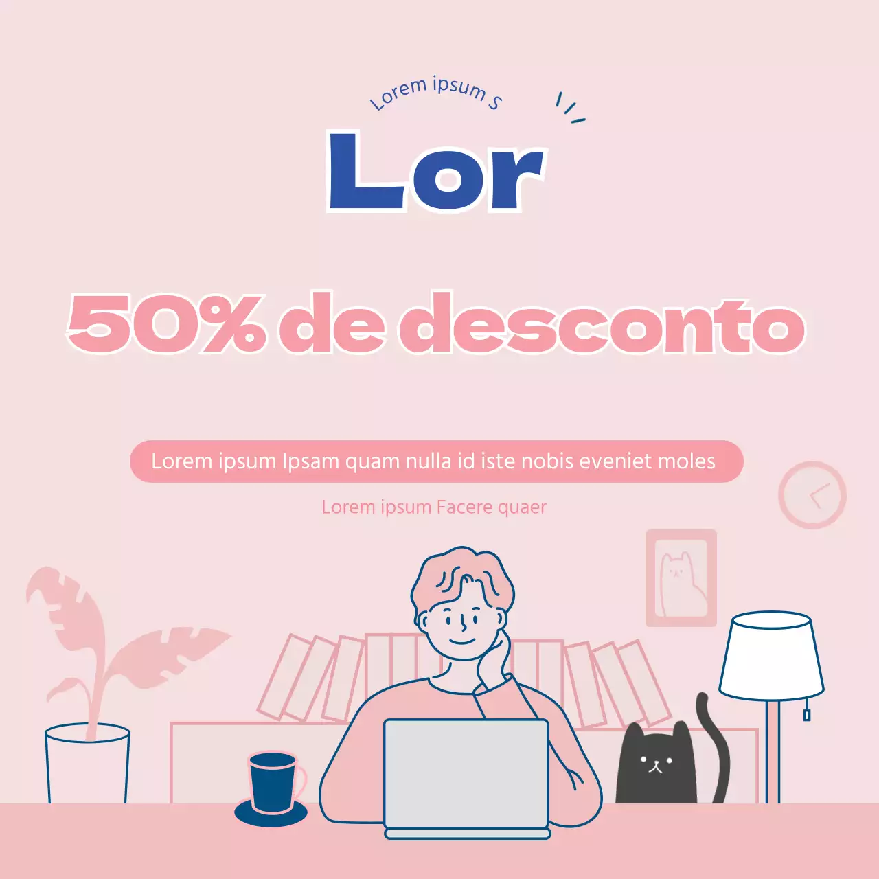 Faixa de venda em ziplock cor-de-rosa
