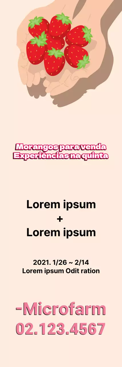 Experiência na Quinta de Morangos Bege