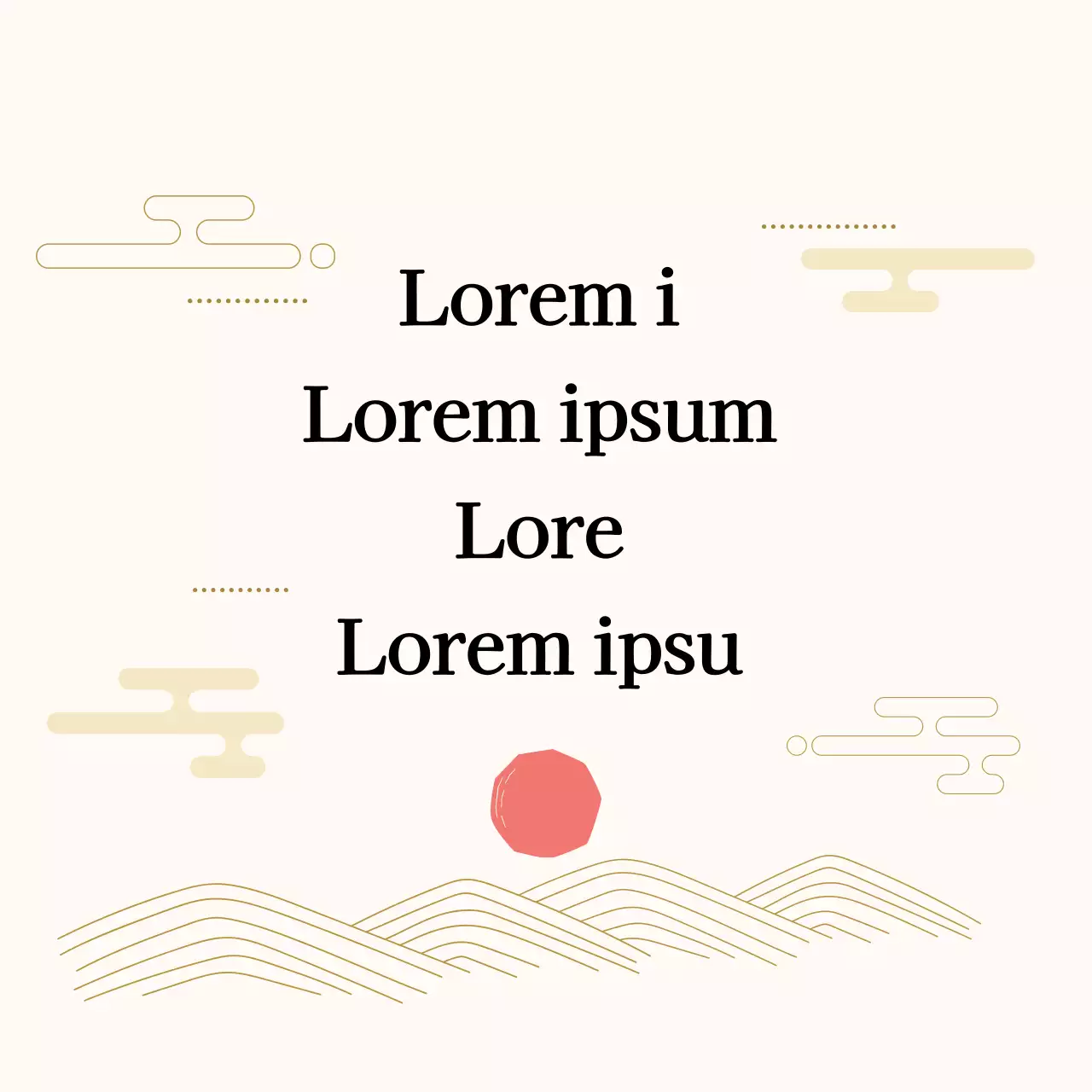 Étiquette de vœux du Nouvel An illustrée en rouge ivoire