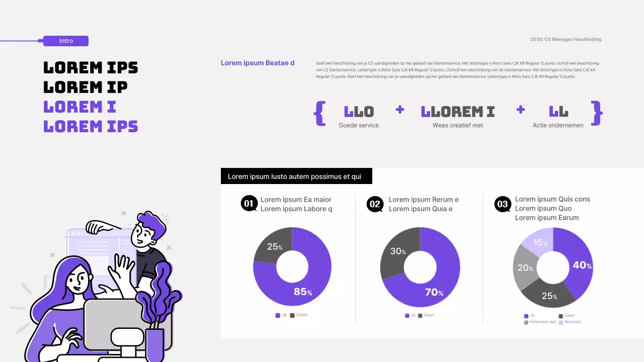 Paars Geïllustreerd CS Servicehandboek Thema