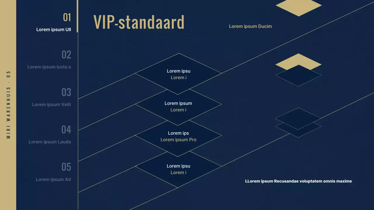 VIP Club in het luxe warenhuis in marineblauw