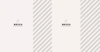 Elfenbeinfarbenes Streifenmuster Geschenkeladen