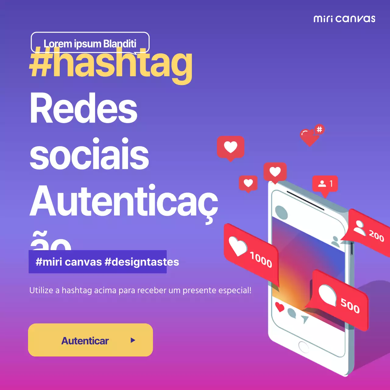 Um guia simples, púrpura e branco para a autenticação de eventos com hashtag nas redes sociais