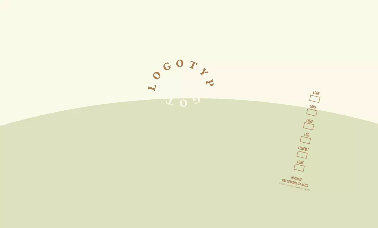 Gelbgrüner Rundschriftzug