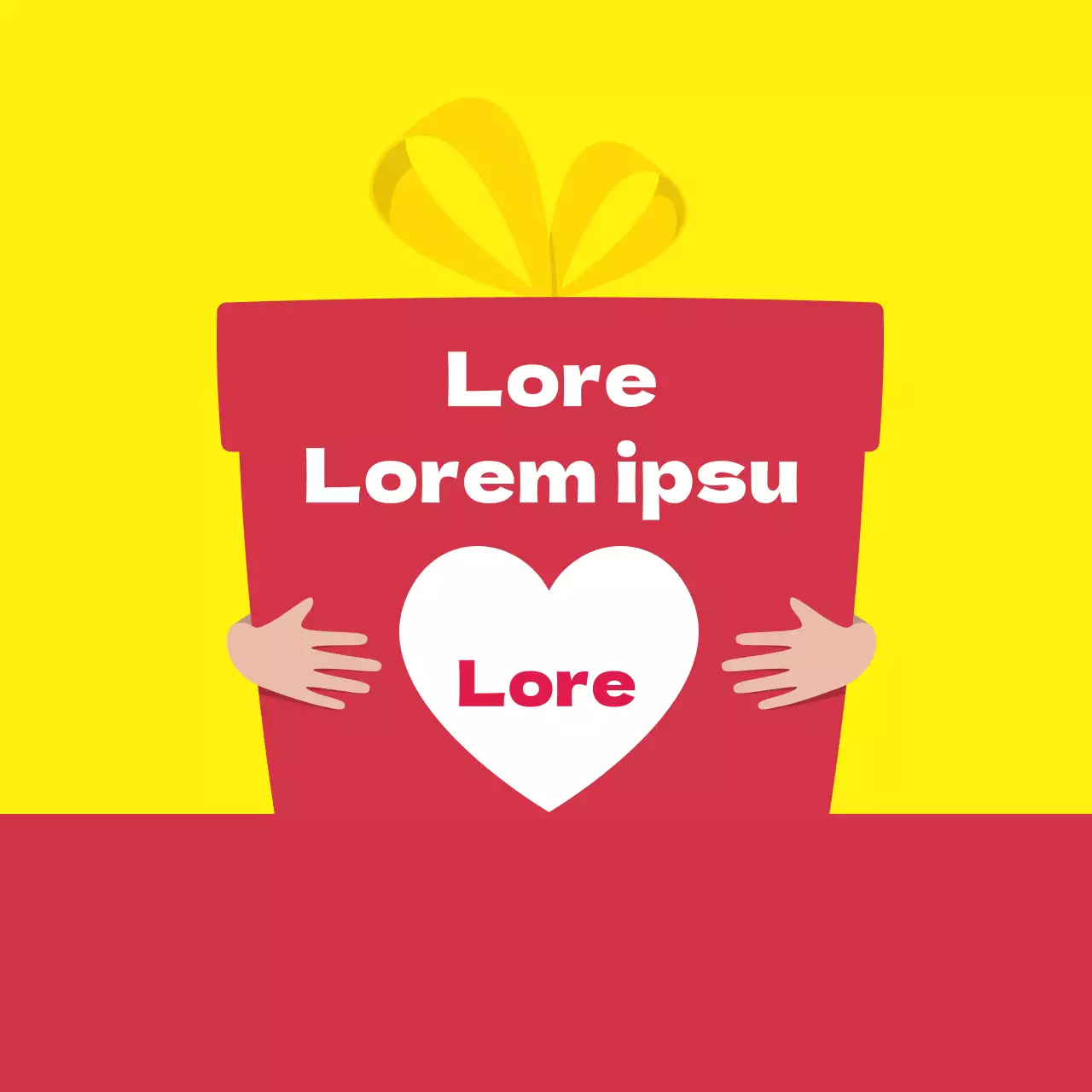 Rot-gelbe Illustration Lieferprüfungsetikett