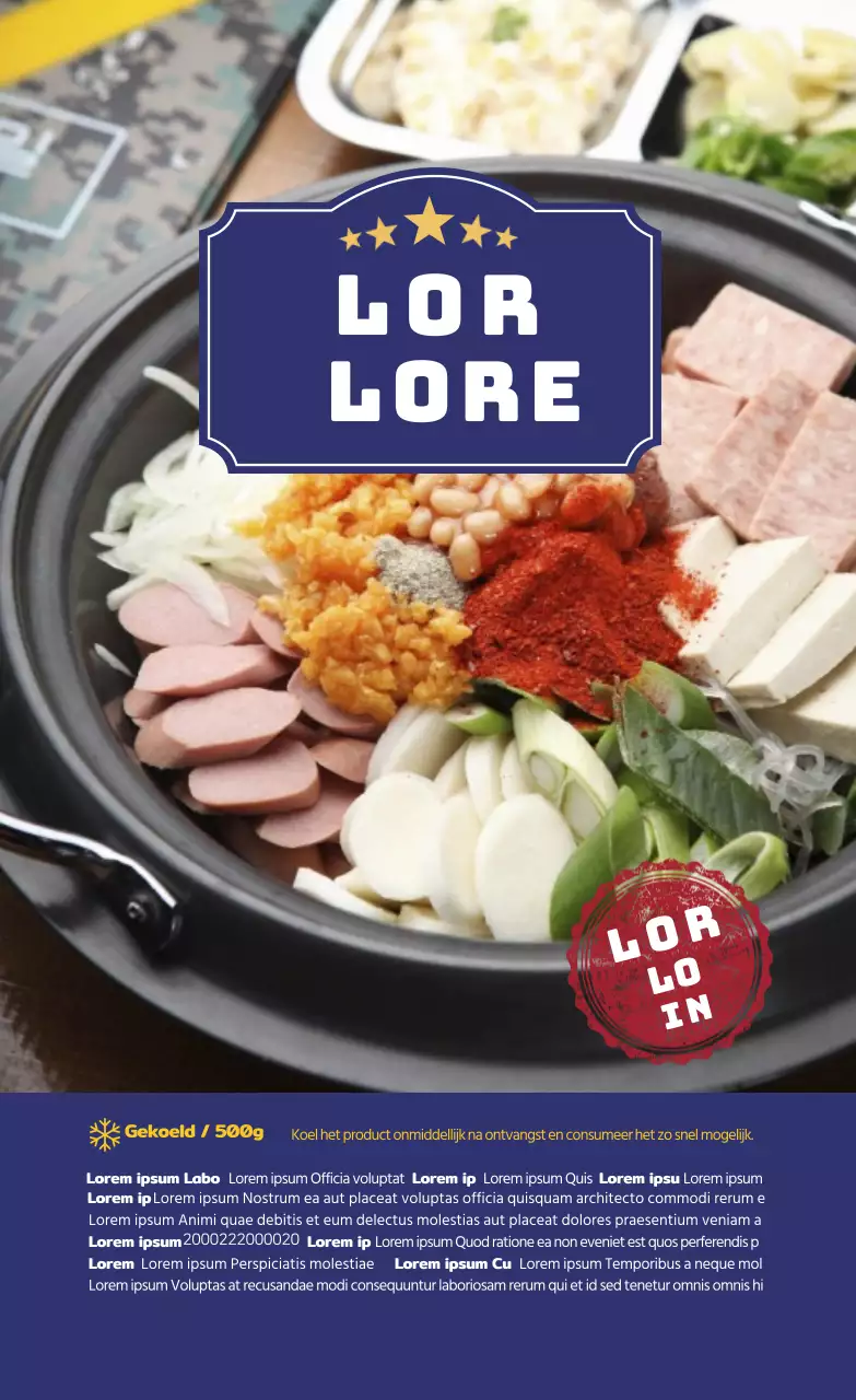 Distressed Foto Markeer Voedselzak Stuuretiket