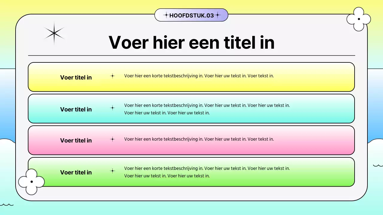 Felgekleurde verlopen zomerpromotie