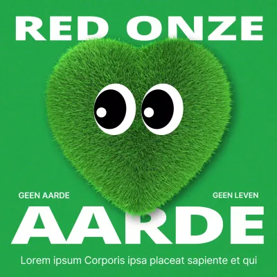 Groen, schattig, grasachtig, milieubewust