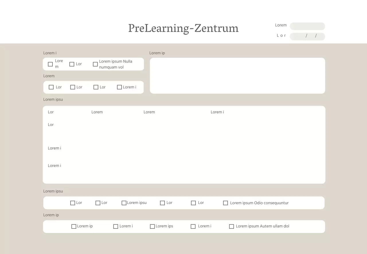 Beige Formen Einfaches Konsultationspapier