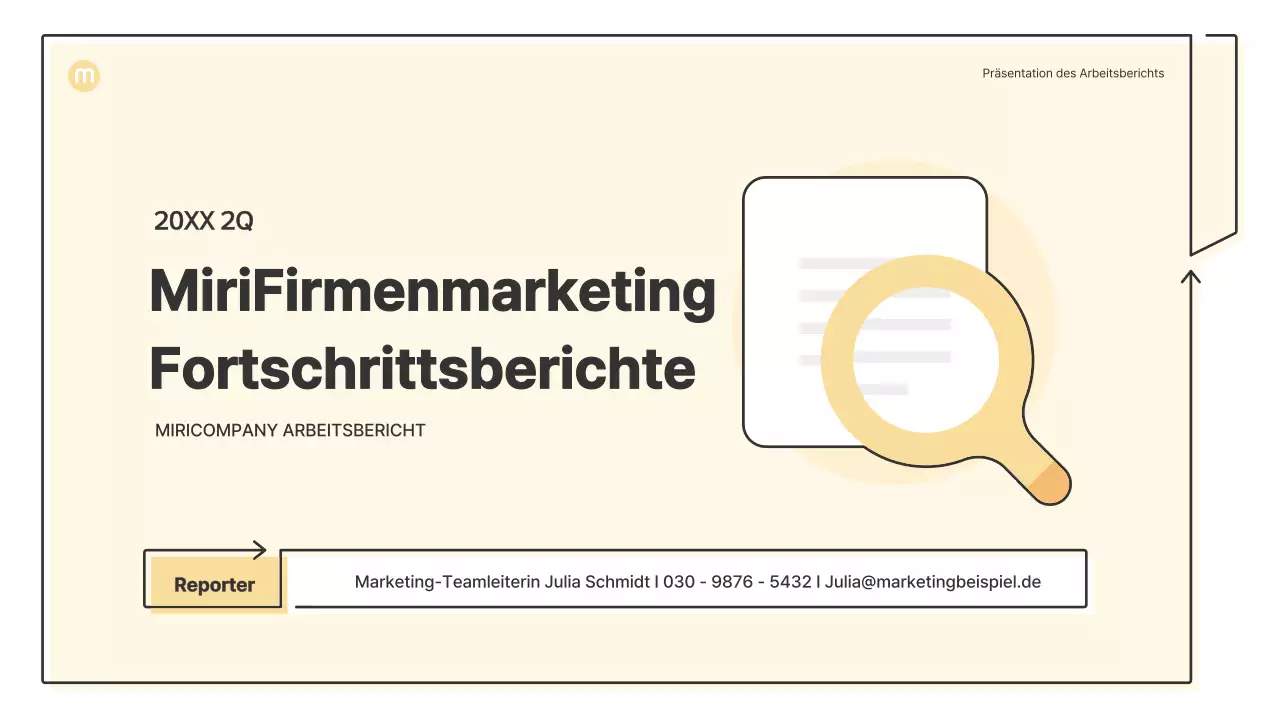 Punktformen mit Pfeilen in hellgelb Business-Präsentationsmappe