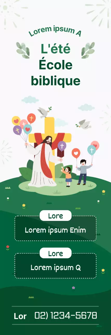 Présentation de l'école biblique d'été de l'Église verte et mignonne