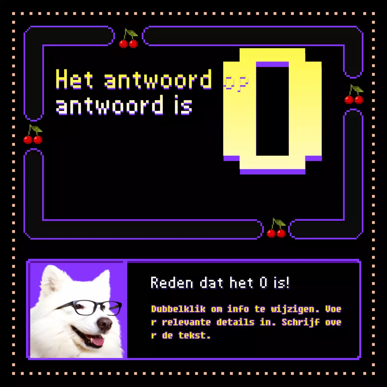 schattig klassiek spel in paarszwartgeelConcept OXQuiz