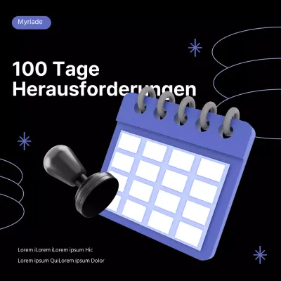 Black Purple Simple ChallengeInstagram-Feeds für Veranstaltungen