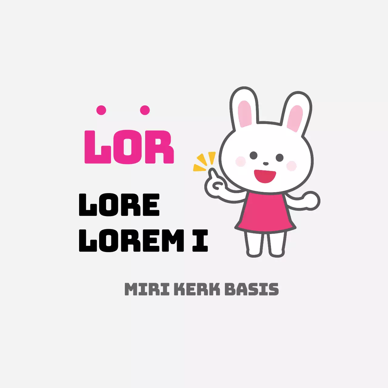 Roze illustratie schattige corona quarantaine