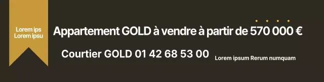 Promouvoir votre propriété de luxe en or brun
