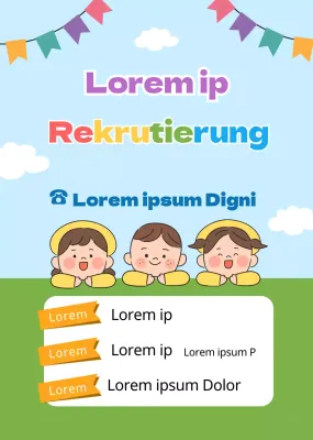 Hellblau grün niedliche PR-Einstellung