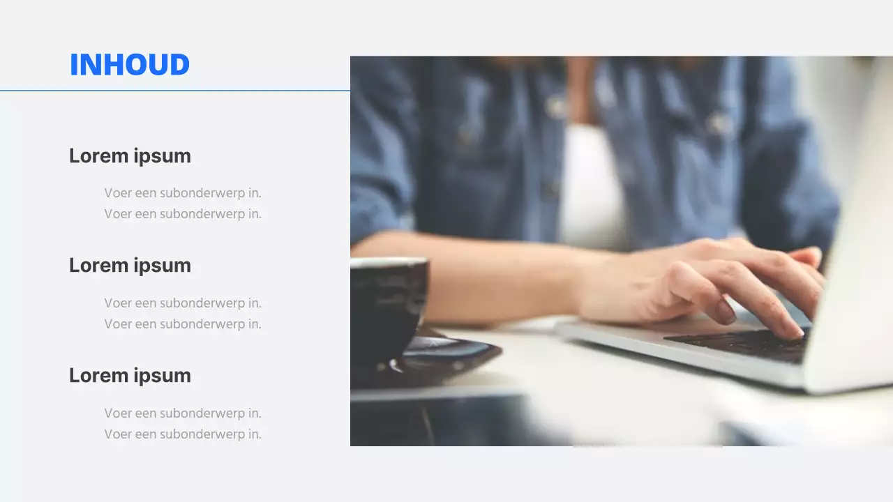 Eenvoudige zakelijke rapporten in blauw