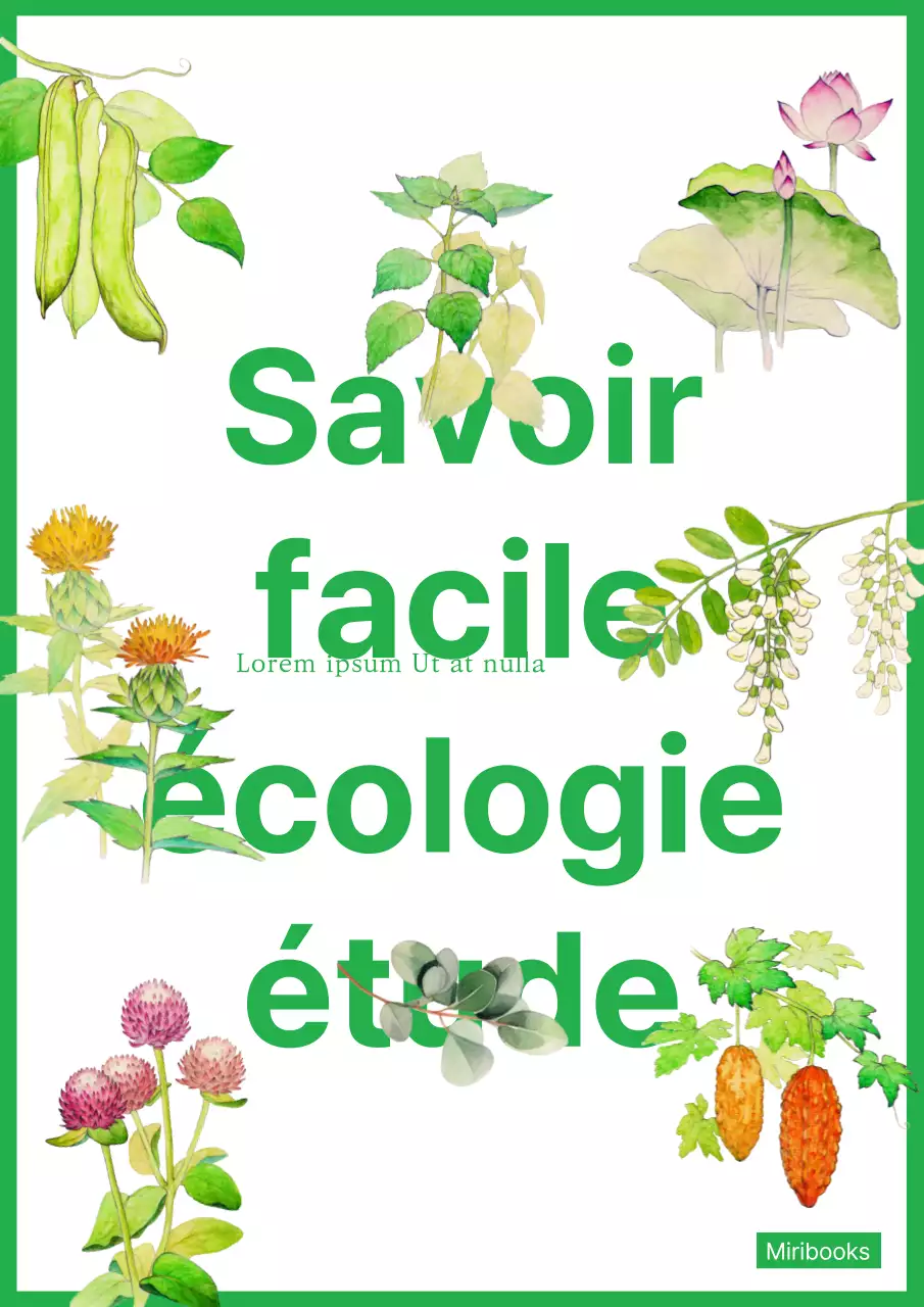Écologie surlignée en vert