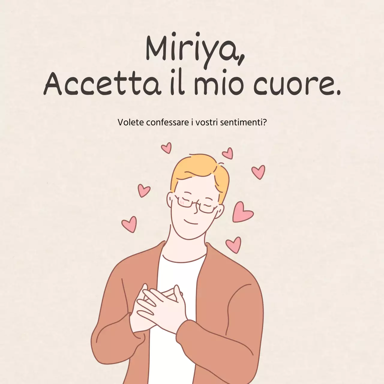 Tema uomo con texture in carta di colore beige