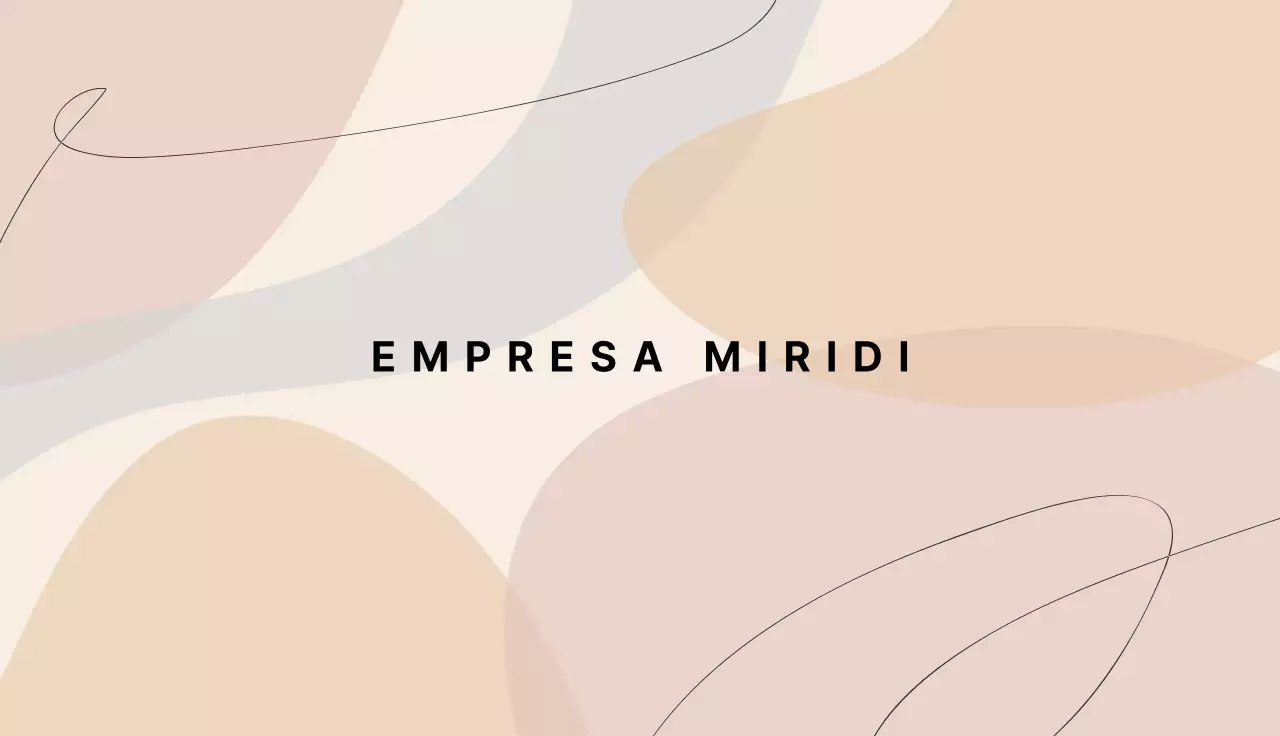 Empresa geométrica em tons pastel