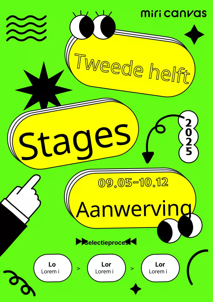 Zomerstages bij Geometric Concepts in Lime Green