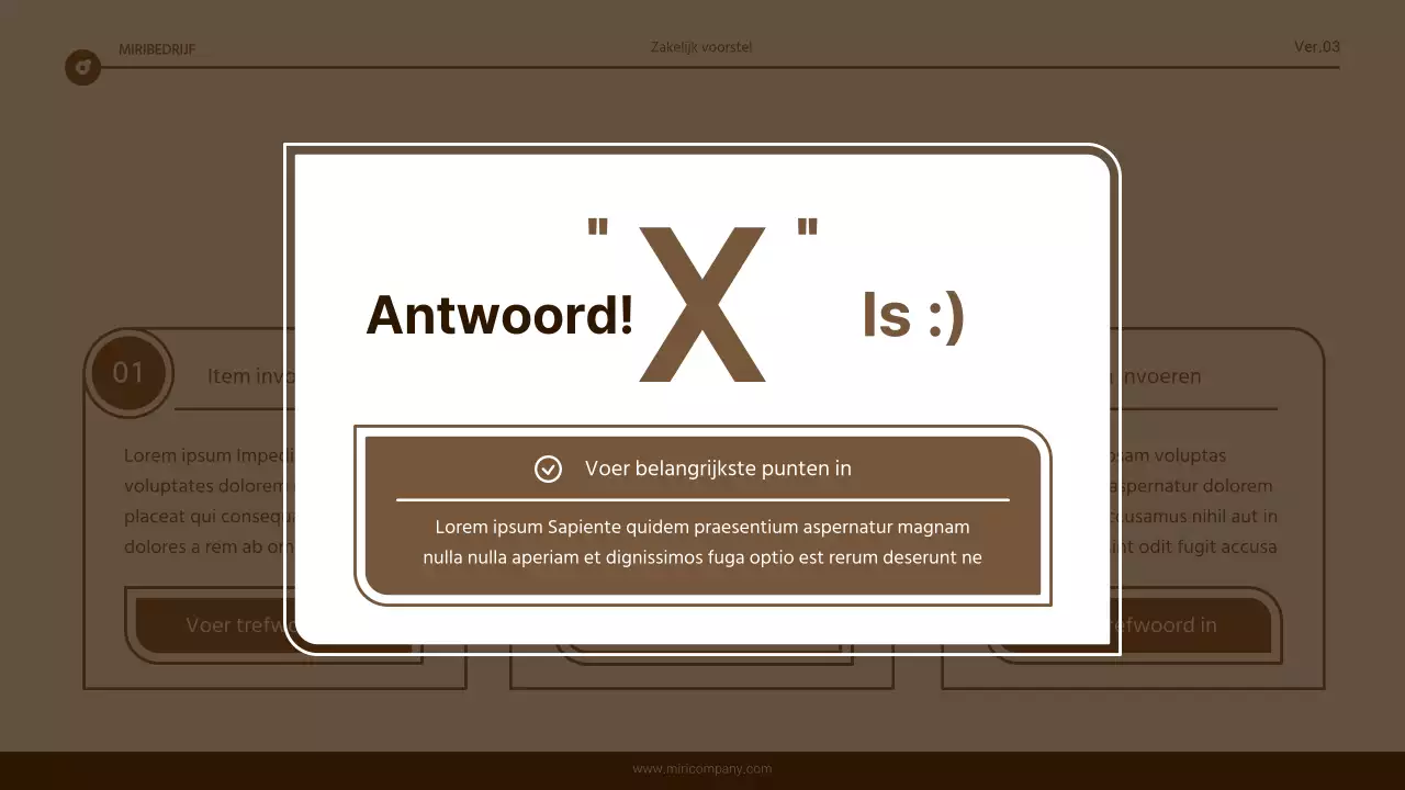 Eenvoudig bruin en wit tekstmarkeringsrapport