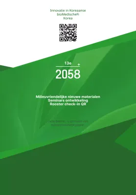 Eenvoudige tekstopmaak met groene en witte kleuren Informatie over seminars voor groene ontwikkeling