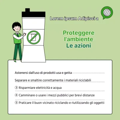 Come agire per la Giornata mondiale dell'ambiente con uno sfondo verde
