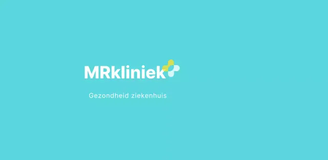 Een schoon, mintkleurig ziekenhuislogo vieren