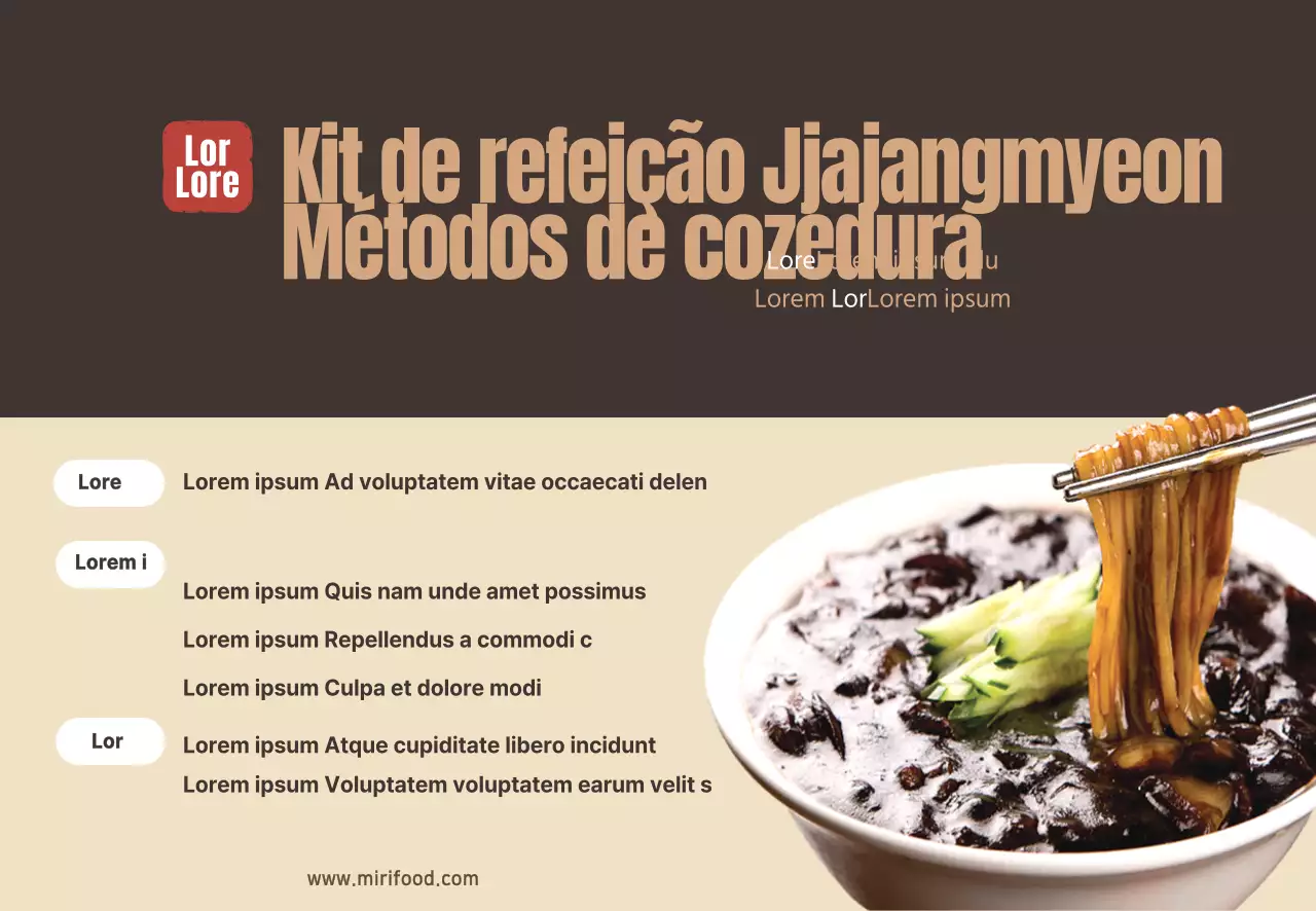 Fotografia de alimentos Kit de refeições chinesas intensas Receita de bolo de arroz Memo