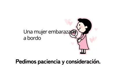 Ilustración rosa de embarazada sobre tabla