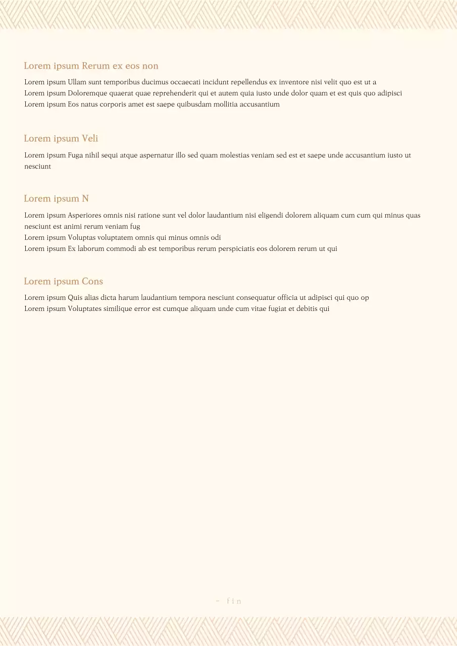 Contrato tipo para trabajos interiores en un tono marrón dorado apagado