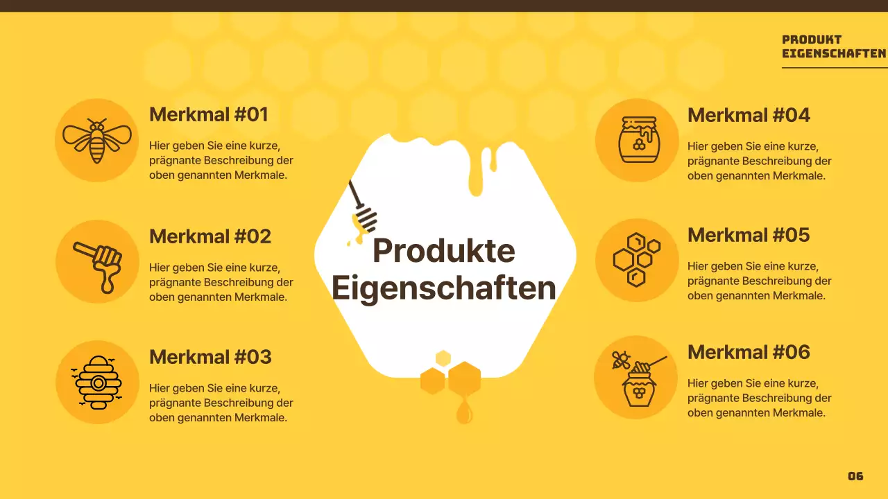 Eine Einführung in gelbe, leuchtende und fröhliche Bienenstöcke