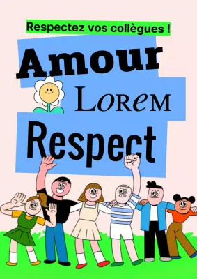 Promouvoir une campagne kitsch en rose et bleu clair