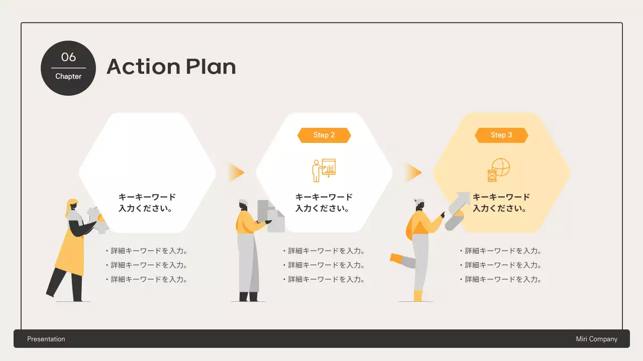 黄色 シンプル ビジネス プレゼンテーション