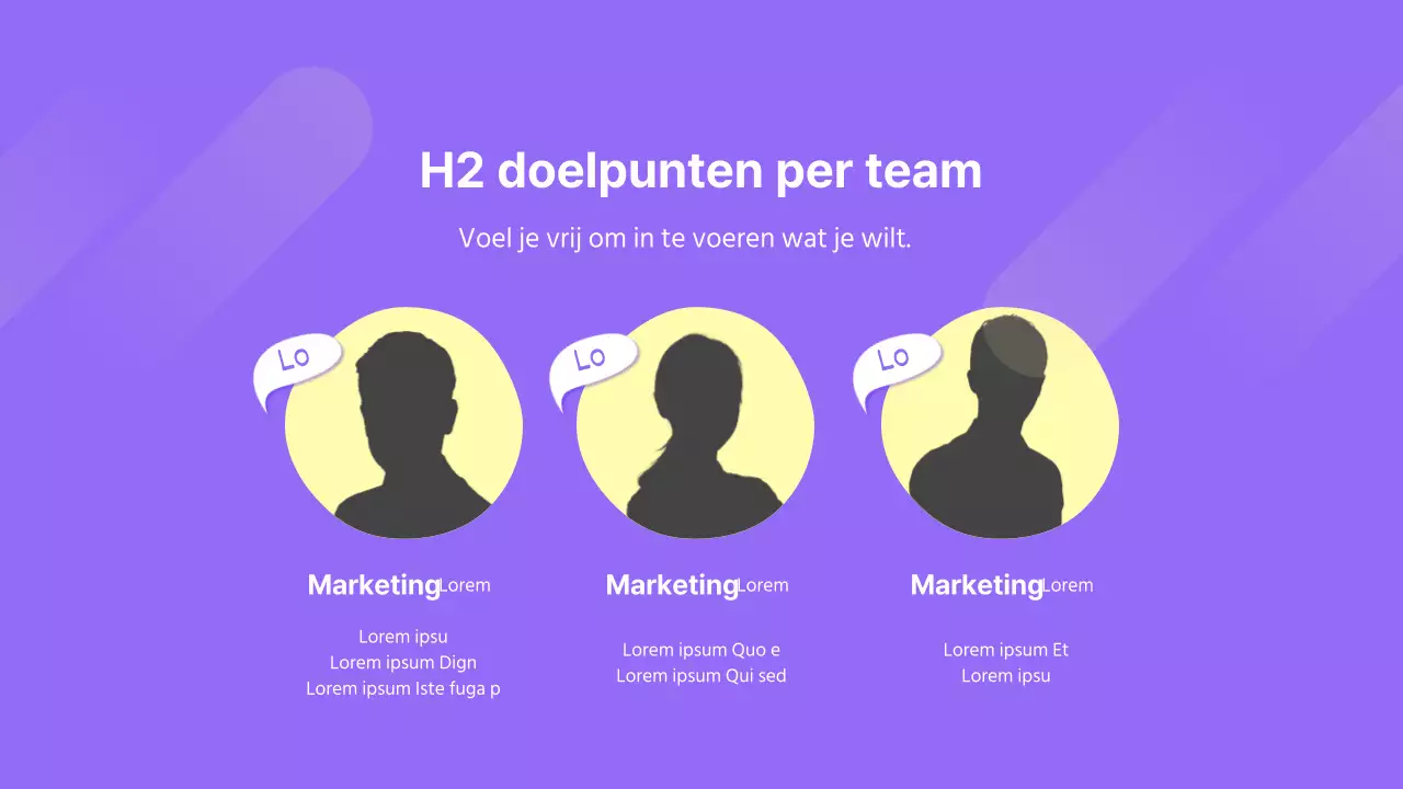 Paars Geel Eenvoudig Concept Ondernemingsplan