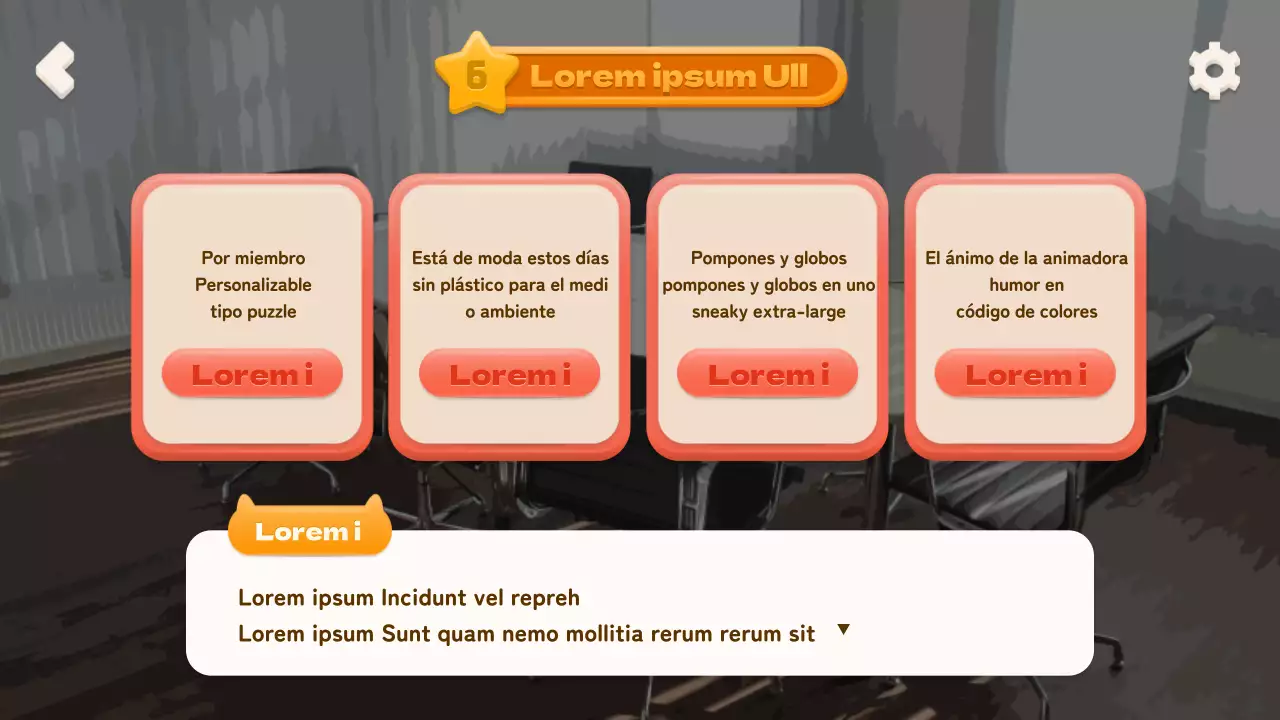 Simulación de gestión de ídolos basada en la elección con un concepto de juego móvil