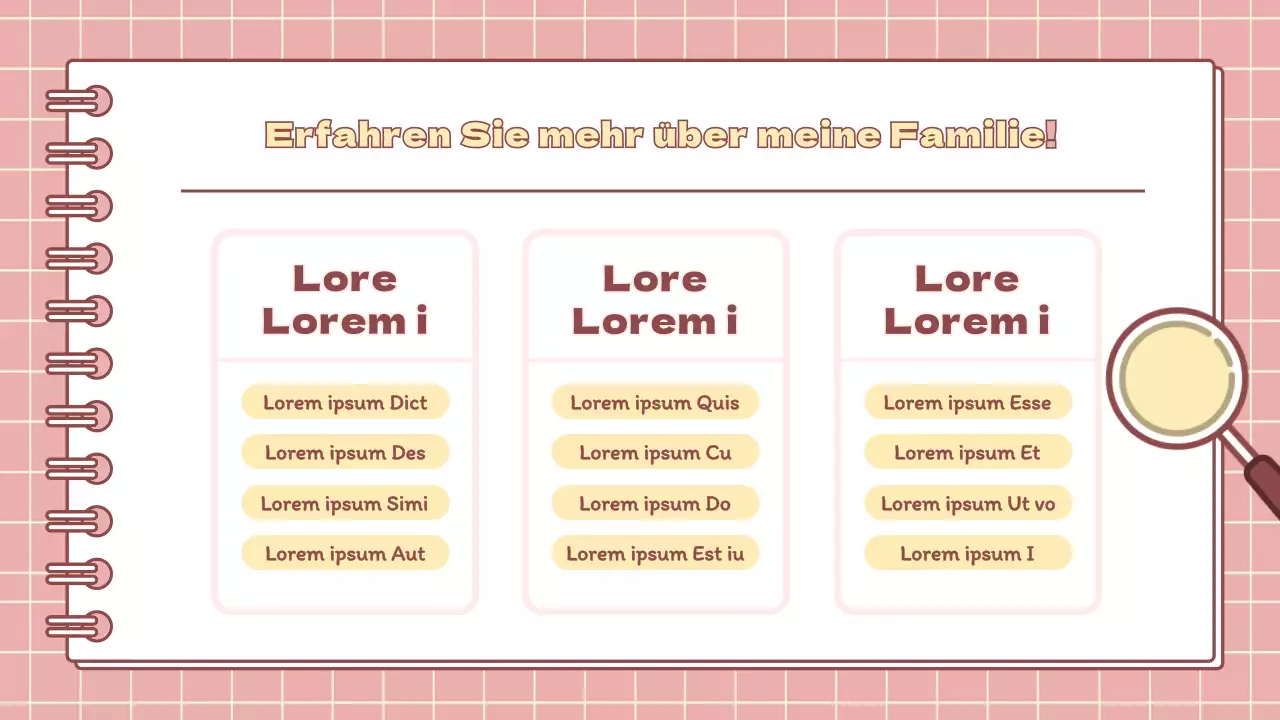 Minimalistische Grundschulferien-Hausaufgabenpräsentation in Rosa und Gelb