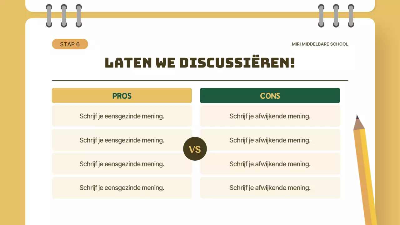 Geel en Groen Klasconcept Ethiekles