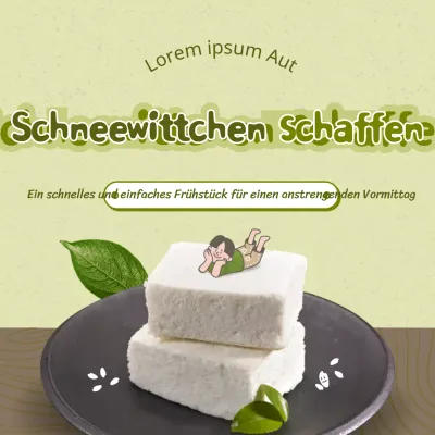 Hellgrünes Schneeweiß-Thema mit einem sauberen und rustikalen Konzept