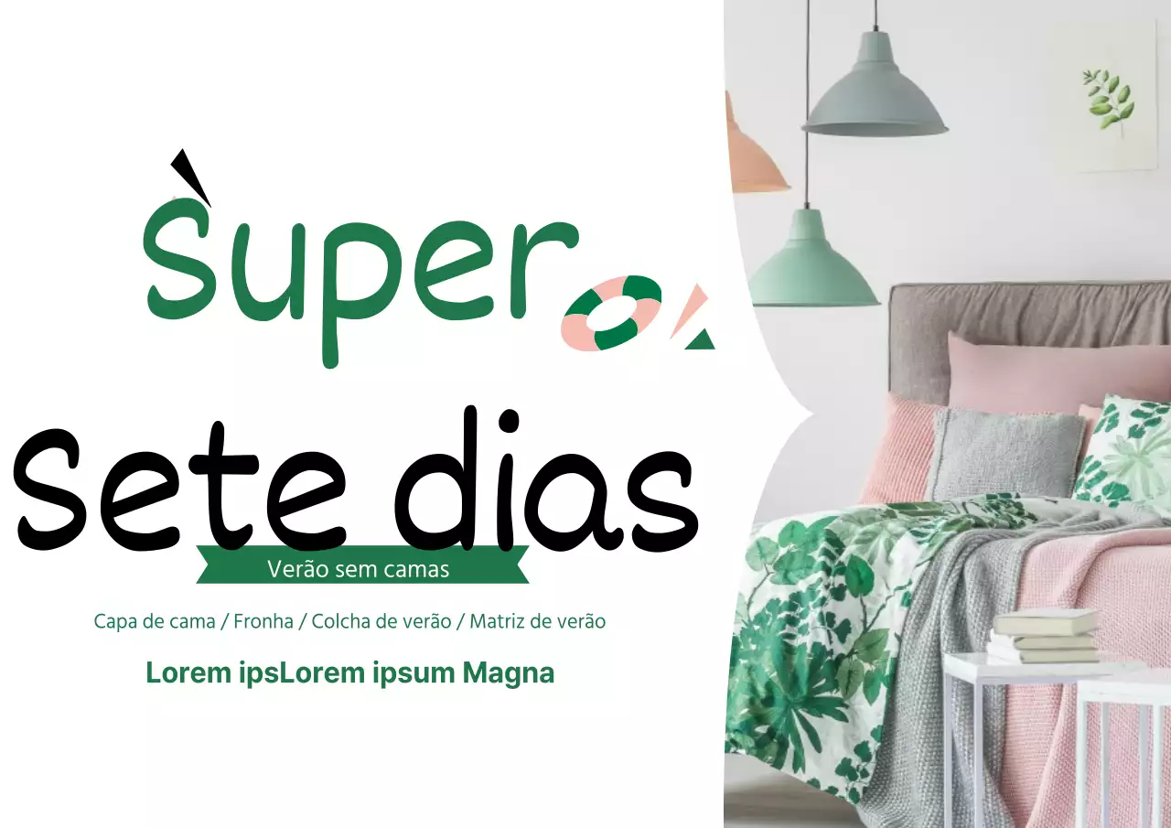 verão, época baixa da roupa de cama