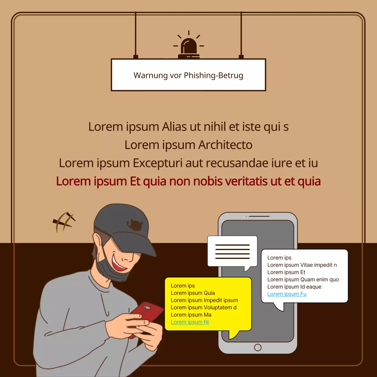 Die neuen braunen und gelben Phishing-Betrügereien und wie man sie vermeiden kann