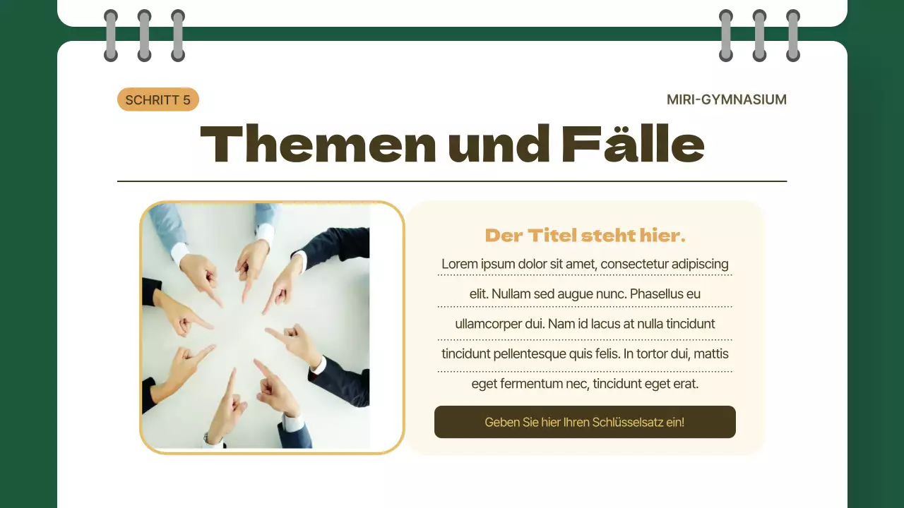 Gelbes und grünes Klassenzimmerkonzept Ethikunterricht