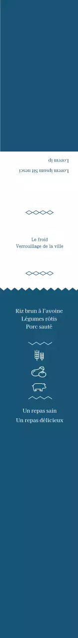 Boîte à lunch à icône simple bleue