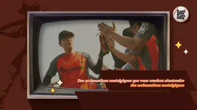 Introduction du concept rétro brun des cheers de baseball