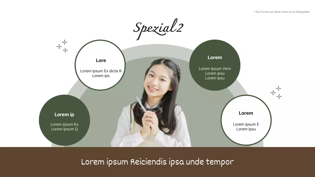 Grünes und einfaches Portfolio für Kunstpsychologie-Dozenten