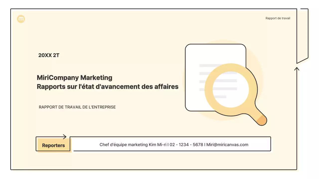 Formes ponctuelles avec flèches en jaune clair Kit de présentation d'entreprise
