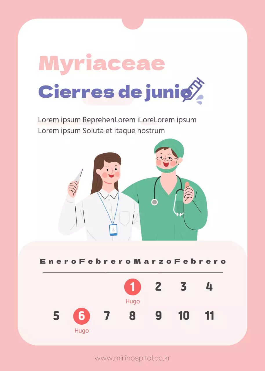 Tema rosa y morado para los cierres de hospitales en junio